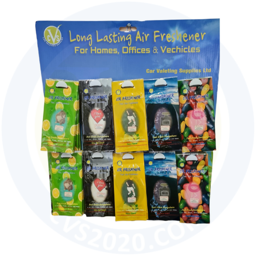 3D WAVE SHAPED HANGING CAR AIR FRESHENERS
