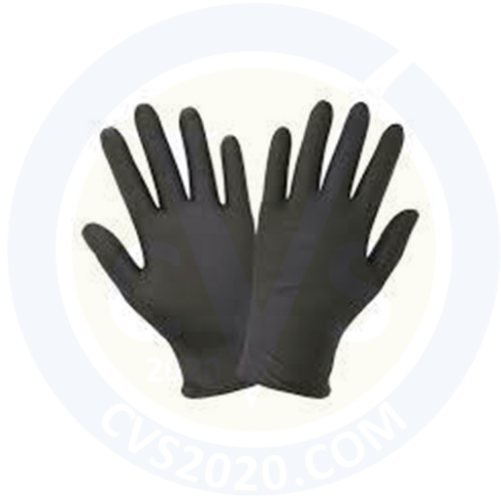 GLOVE PLUS PRIME NITRILE BLACK POWDER FREE GLOVES 4 SIZES AVAILABLE