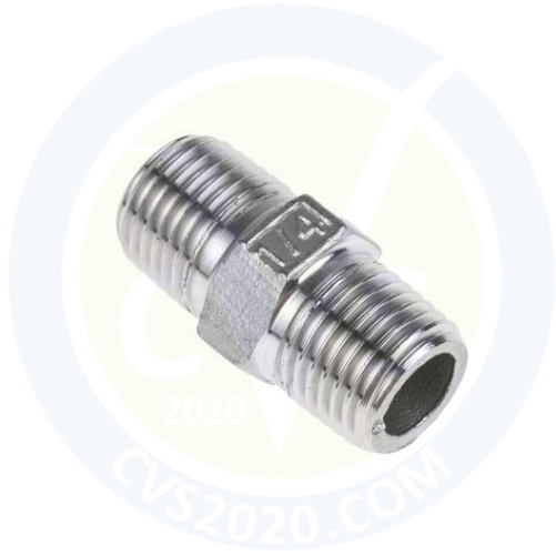 RS PRO STAINLESS STEEL HEXAGON NIPPLE ¼” MALE MALE