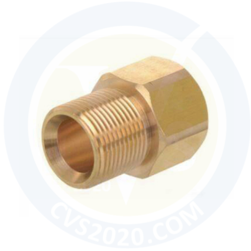 FEMALE TO MALE ZINC PLATED STEEL SWIVEL ADAPTOR ½”F  TO ½” M