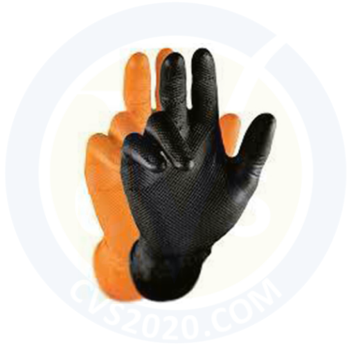 Grippaz Gloves Available in Orange and Black (Box of 50)