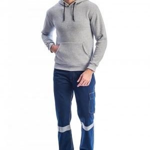 Hoody Plain Colour Hooded Sweatshirt - Image 3
