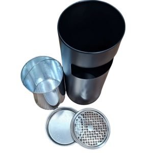 30 Litre Outdoor/Indoor Litter Bin with Stainless Steel Ashtray Lid in VARIOUS COLOURS - Image 10