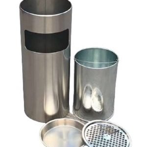 30 Litre Outdoor/Indoor Litter Bin with Stainless Steel Ashtray Lid in VARIOUS COLOURS - Image 7