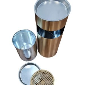 30 Litre Outdoor/Indoor Litter Bin with Stainless Steel Ashtray Lid in VARIOUS COLOURS - Image 6