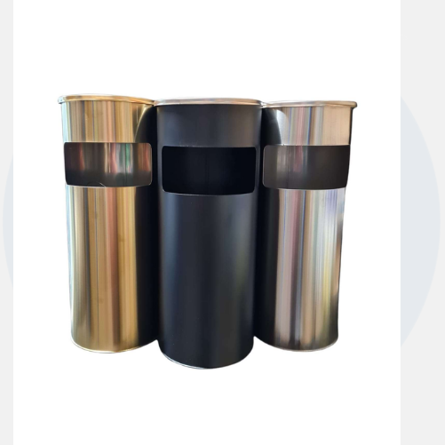 30 Litre Outdoor/Indoor Litter Bin with Stainless Steel Ashtray Lid in VARIOUS COLOURS