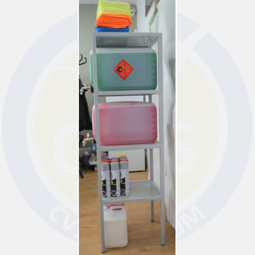 Steel Shelving Car Valeting Organiser 25ltr Drums and General Use