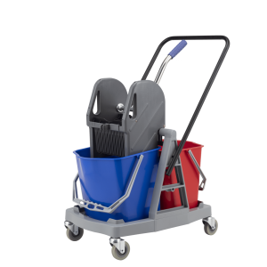 34L DOUBLE MOP BUCKET TROLLEY - Image 2