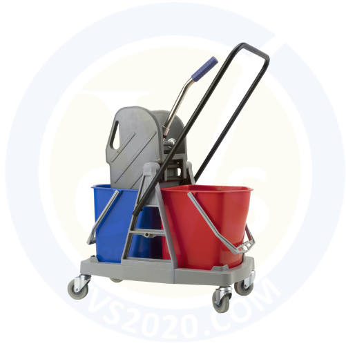 34L DOUBLE MOP BUCKET TROLLEY
