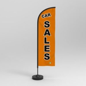 DOUBLE SIDED FEATHERED FLAG WITH POLE AND BASE - Image 5