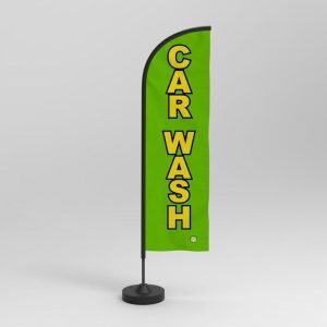 DOUBLE SIDED FEATHERED FLAG WITH POLE AND BASE - Image 4