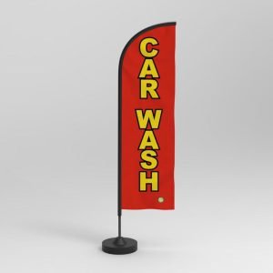 Pre-Printed Double Sided Car Wash Feather Flag in Various Colours (FLAG ONLY) - Image 3