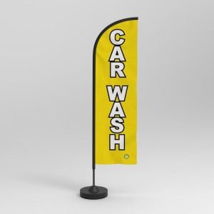 Pre-Printed Double Sided Car Wash Feather Flag in Various Colours (FLAG ONLY) - Image 2