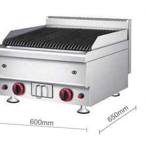 Professional Commercial Restaurant table top Grill Gas Lava Rock - Image 2