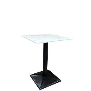 MARBLE TABLE 60 x 60cm in White - Image 2