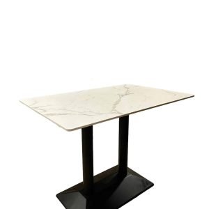 MARBLE TABLES 104 x 68CM in White - Image 2