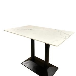 MARBLE TABLES 104 x 68CM in White - Image 3