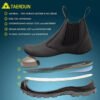 TAERDUN Steel Toe Work Boots for Men Slip-on Chelsea Boot, Men Safety Shoes - Image 3