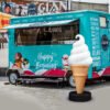 Outdoor Cone Display, Soft Ice Cream Model Advertisement Pavement Sign 95&120 cm - Image 2