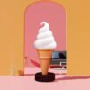 Outdoor Cone Display, Soft Ice Cream Model Advertisement Pavement Sign 95&120 cm - Image 3