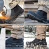 TAERDUN Steel Toe Work Boots for Men Slip-on Chelsea Boot, Men Safety Shoes - Image 5