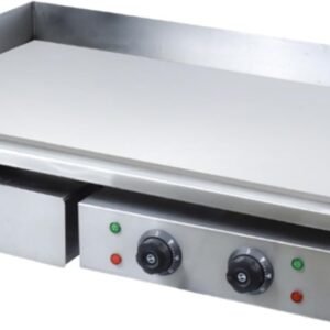 Electric Griddle with Dual Burners – 3KW High-Powered Heating, 50-300°C Temperature
