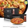 Commercial Gas Pizza Oven Outdoor, 60 x 90 x 15 cm Spacious Chamber, High-Temperature Range 600°C, Efficient Natural Gas Operation - Image 6